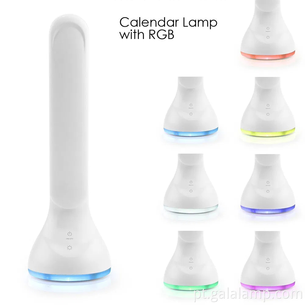 Lâmpada de mesa USB inteligente com funcionalidade de despertador embutida